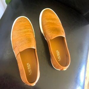 Lauren Ralph Lauren leather slip-on shoes